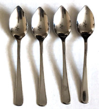 Set Of 4 NORPRO Stainless Steel GRAPEFRUIT SPOONS Flatware