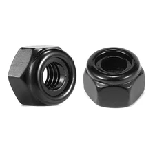 5/16-18 Nylon Insert Hex Lock Nuts 100Pcs 304 Stainless Steel Locknuts, Hex Driv