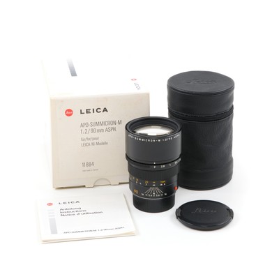LEICA 90MM F2 APO-SUMMICRON-M ASPH 6-BIT + BOX 11884 #5292