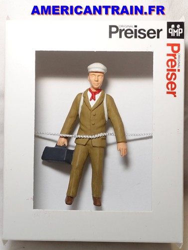 Figurine voyageur avec sac à dos 0240024 échelle G 1/22,5 Preiser | Condition: Neuf