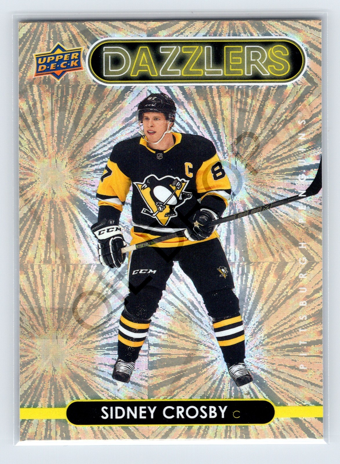 2021-22 Upper Deck Dazzlers Orange (Gold) DZ-35 Sidney Crosby Pittsburgh Penquin
