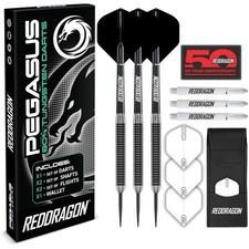 Professional Tungsten Darts Set 21g-30g with Elegant Wallet and Flights