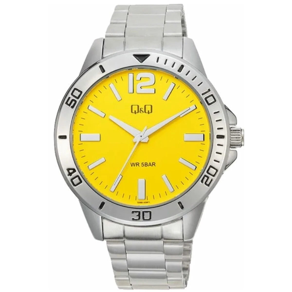 Q&Q Orologio Donna Analogico Argento - Quadrante Nero - Vetro Minerale, Movimento Al Quarzo, Impermeabile 30m - Modello QB99J208Y - 3