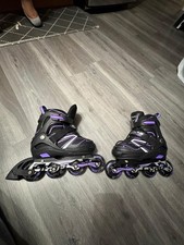 Black Purple Youth Inline Skates