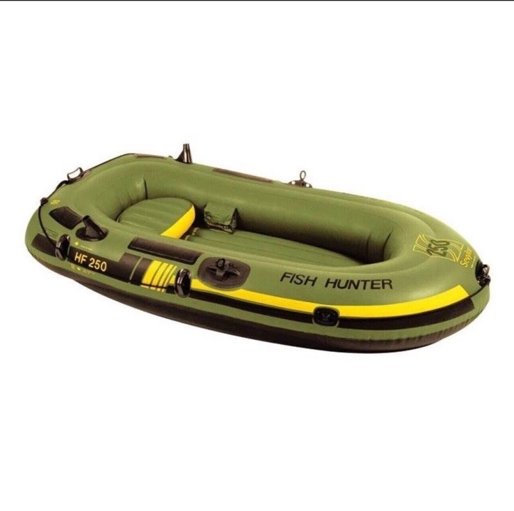 Sevylor HF250 Fish Hunter Inflatable Boat Raft - Green & Yel