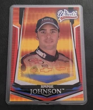 Jimmie Johnson NASCAR Card Fridge/Locker/Cabinet Laminated Magnet