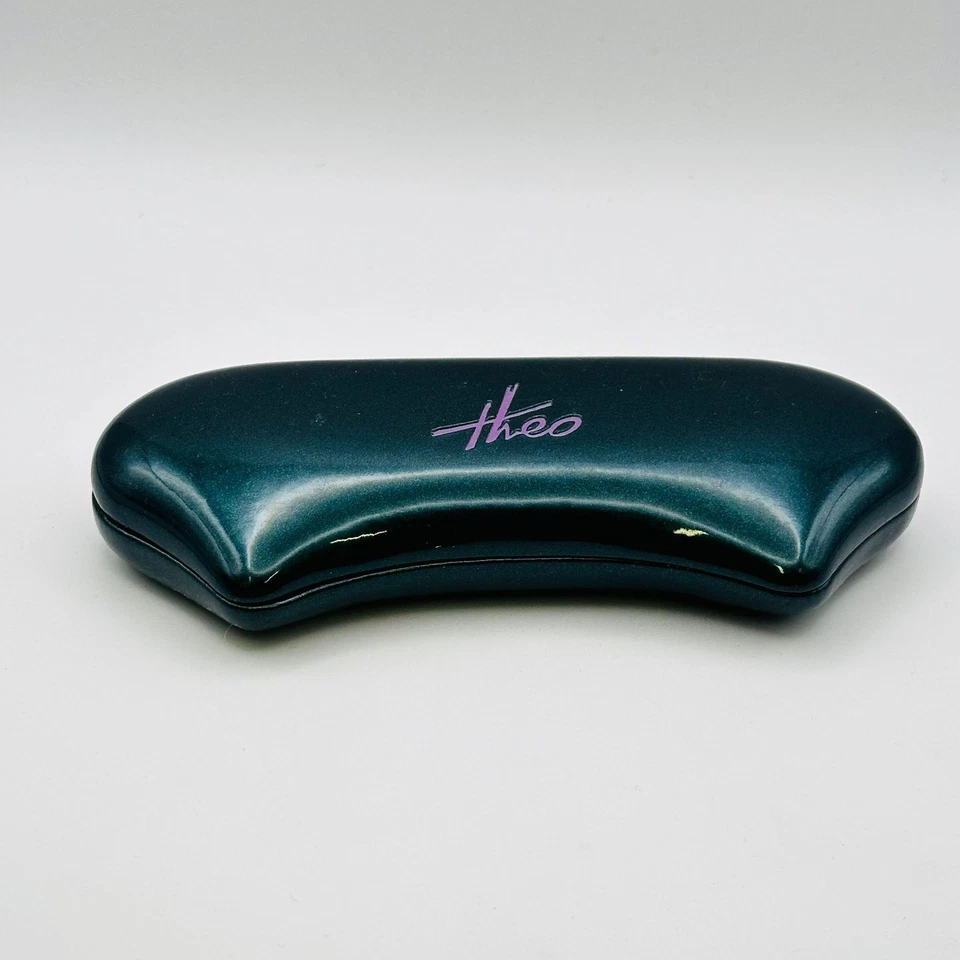 Theo Gafas Estuche Gafas Gafas Gafas Verde Logo Bélgica NUEVO Foto 2 de 4