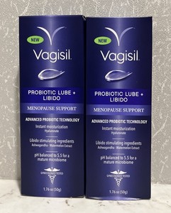 VAGISIL (Lot of 2) Probiotic Lube + Libido Menopause Support FREE SHIPPING!