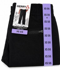 Gerry Boys Black Canvas Pants Tricot Lined Pull-On Elastic Waist Outdoor