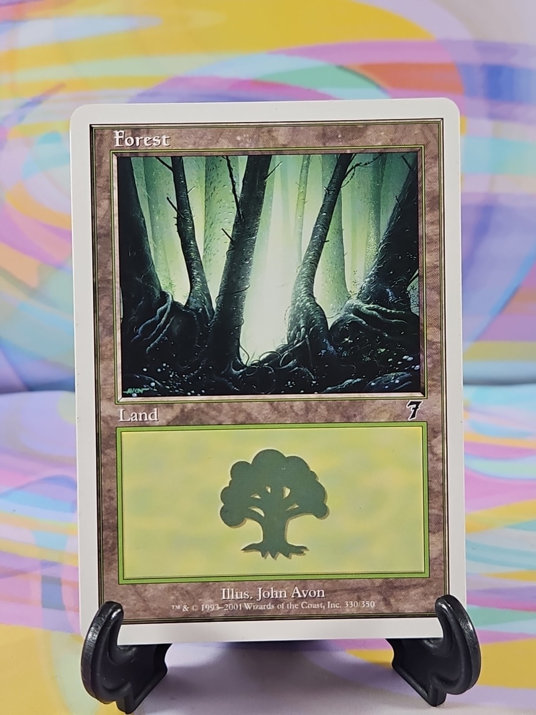 Magic the Gathering MTG Seventh Edition 2001 Card | Forest 330/350