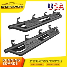 7" Running Boards for 2019- 2026 Silverado Sierra 1500 Crew Cab Armor Side Steps