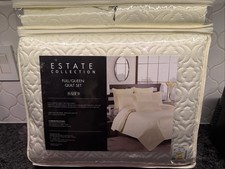New Estate Collection by AHF Full/Queen Quilt Set/Off-White/1 Quilt/2 Shams