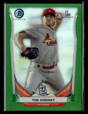 2014 Bowman #BCP44 Tim Cooney Chrome Prospects Green Refractors #/75 card