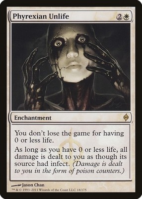 Phyrexian Unlife New Phyrexia NM White Rare MAGIC THE GATHERING