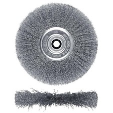 8 Inch Wire Wheel for Bench Grinder - Fine Crimped Brush with 1/2" and...
