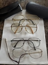 4 Lot Vtg Aviator 2 Style Adult Glasses 2 Women Style Glasses