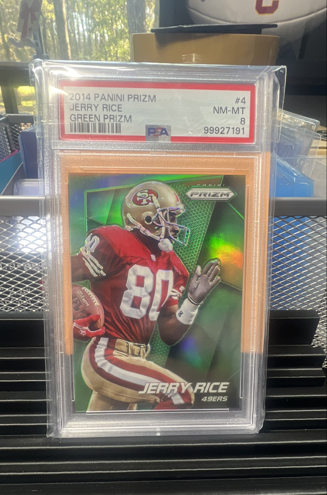 2014 Panini Prizm - Jerry Rice #4 Green Prizm