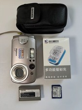Used Samsung Digimax V5 Silver 5MP 12x Zoom Schneider Lens Vintage Camera