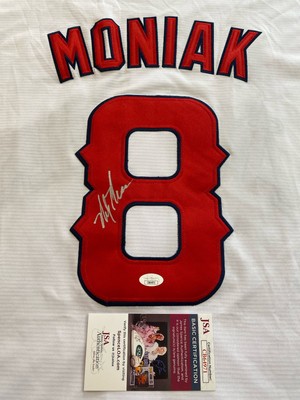 LOS ANGELES ANGELS MICKEY MONIAK AUTOGRAPH #8 HOME WHITE NIKE