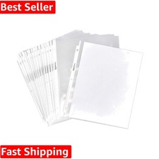 Sheet Protectors for 3 Ring Binder, Heavyweight, Acid-Free, Clear Plastic Sle...