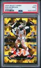 2024 Panini Select WNBA #10 Kalani Brown Gold Ice Prizm /10 PSA 9 3A