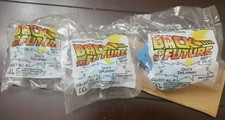 Lot of 3 1991 McDonalds Happy Meal Toys-Back To The Future Doc's Delorean NIP