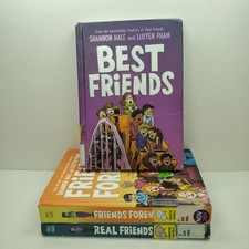 Shannon Hale Series 3 Books Set Real Friends, Best Friends, Friends Forever HC
