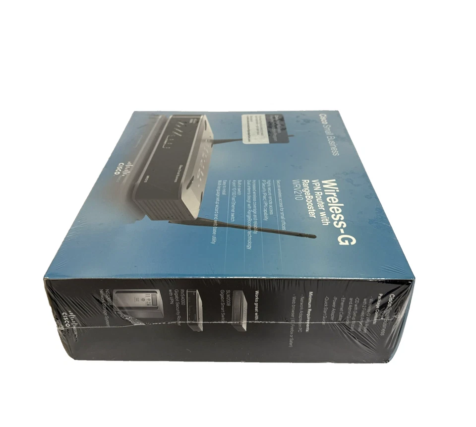 New Cisco WRV210 54 Mbps 4-Port 10/100 Wireless G Router Business Sealed - Image 4 of 4