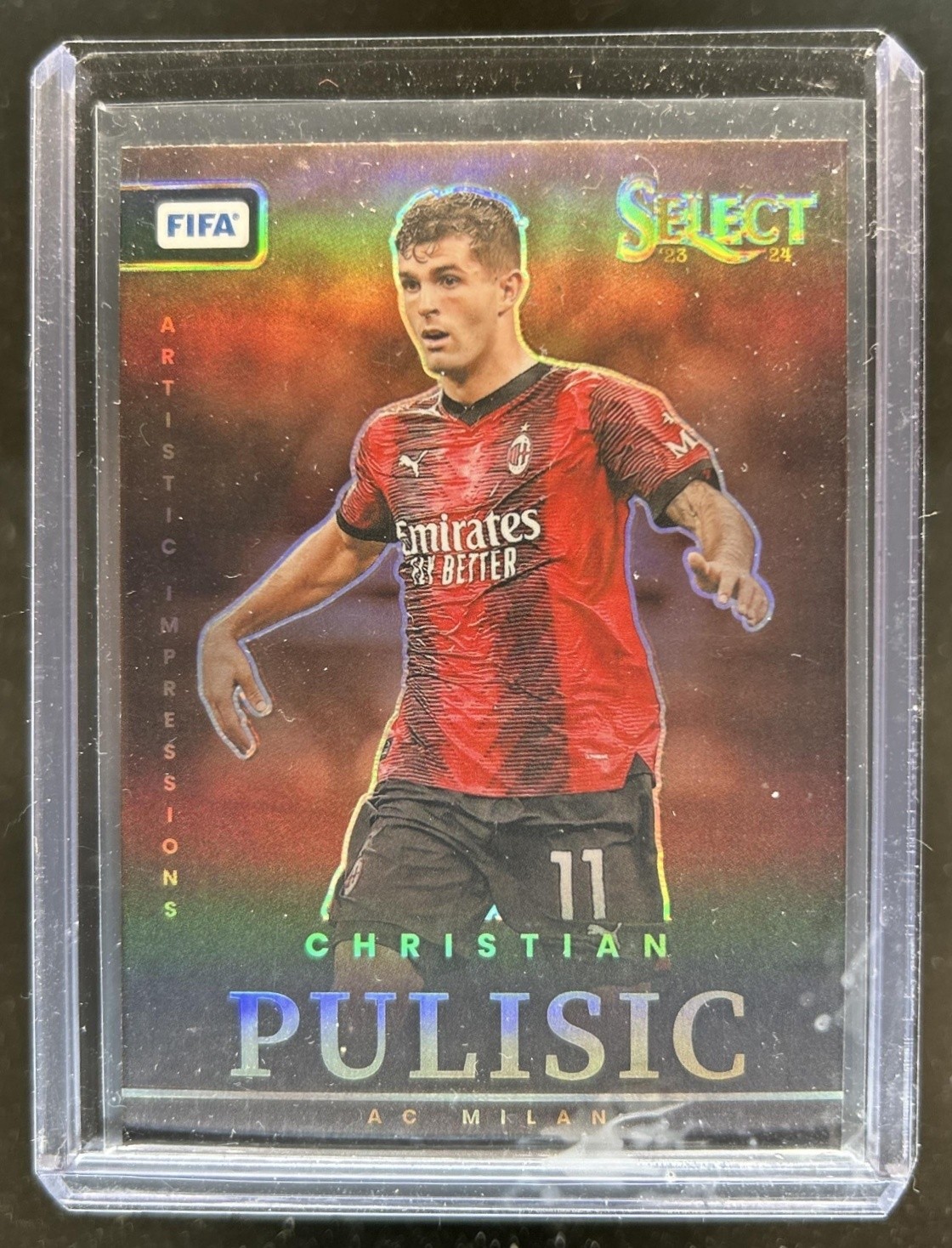 2023-24 Panini Select FIFA Christian Pulisic Artistic Impressions #13 Milan
