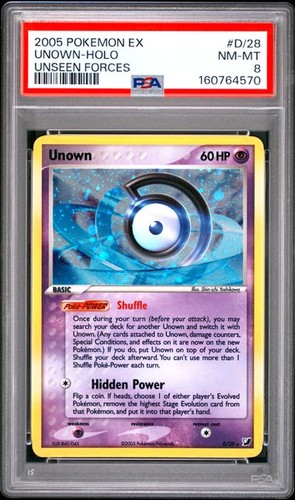 Unown graded PSA 8 for sale on eBay