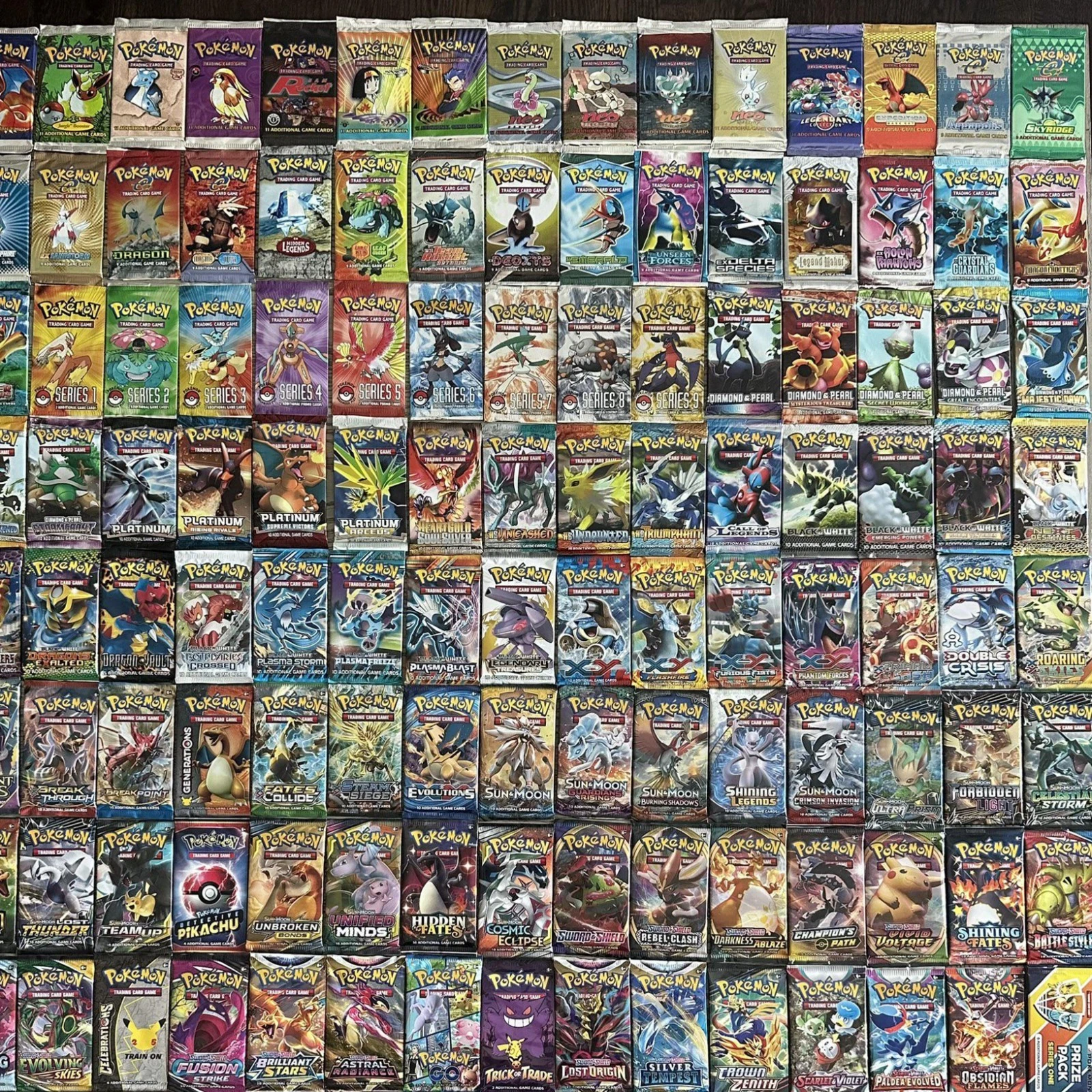 Pokemon BOOSTER PACK LOT x4 - ENG/JAP - Rocket, 151, Crown Zenith