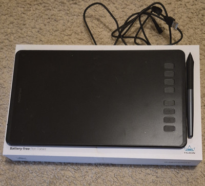 Huion Inspiroy H950P Graphics Tablet Wired USB w/ Battery-Free Stylus