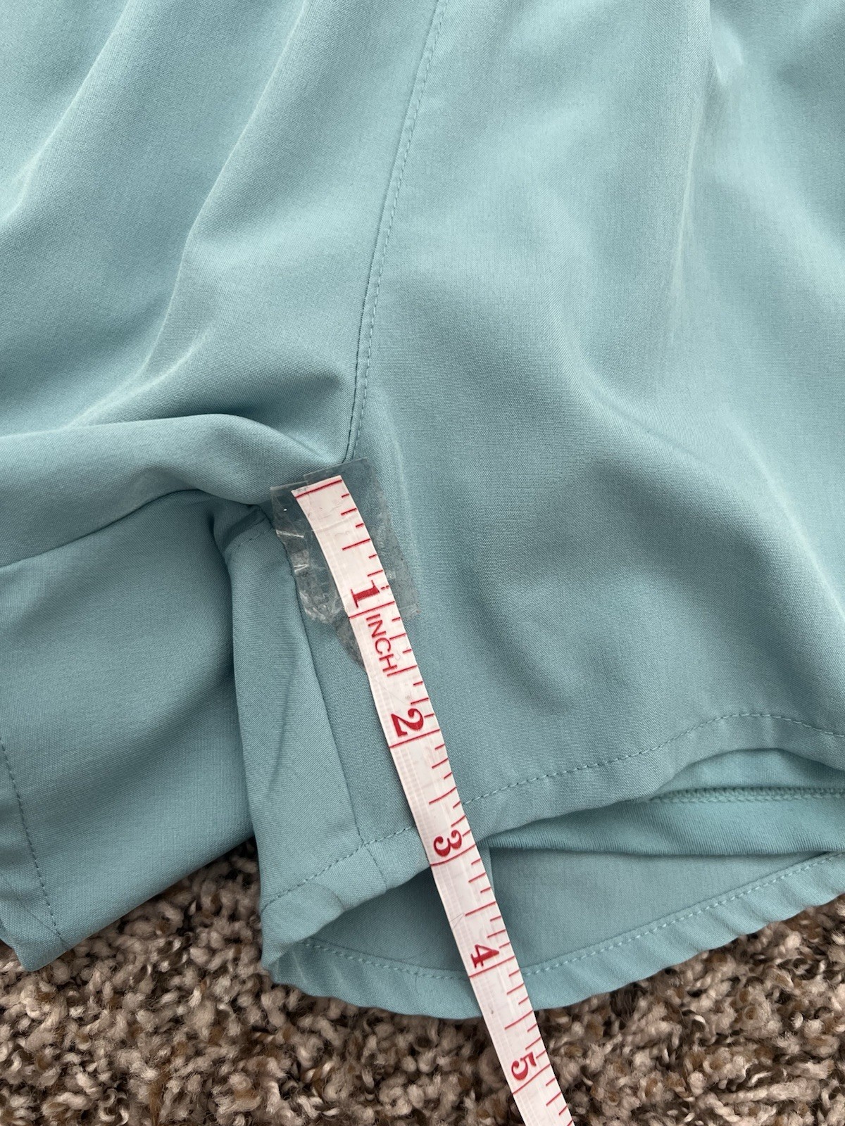 Reebok  Shorts, Underlining Shorts, Light Blue, Size Small (0727) thumbnail 6