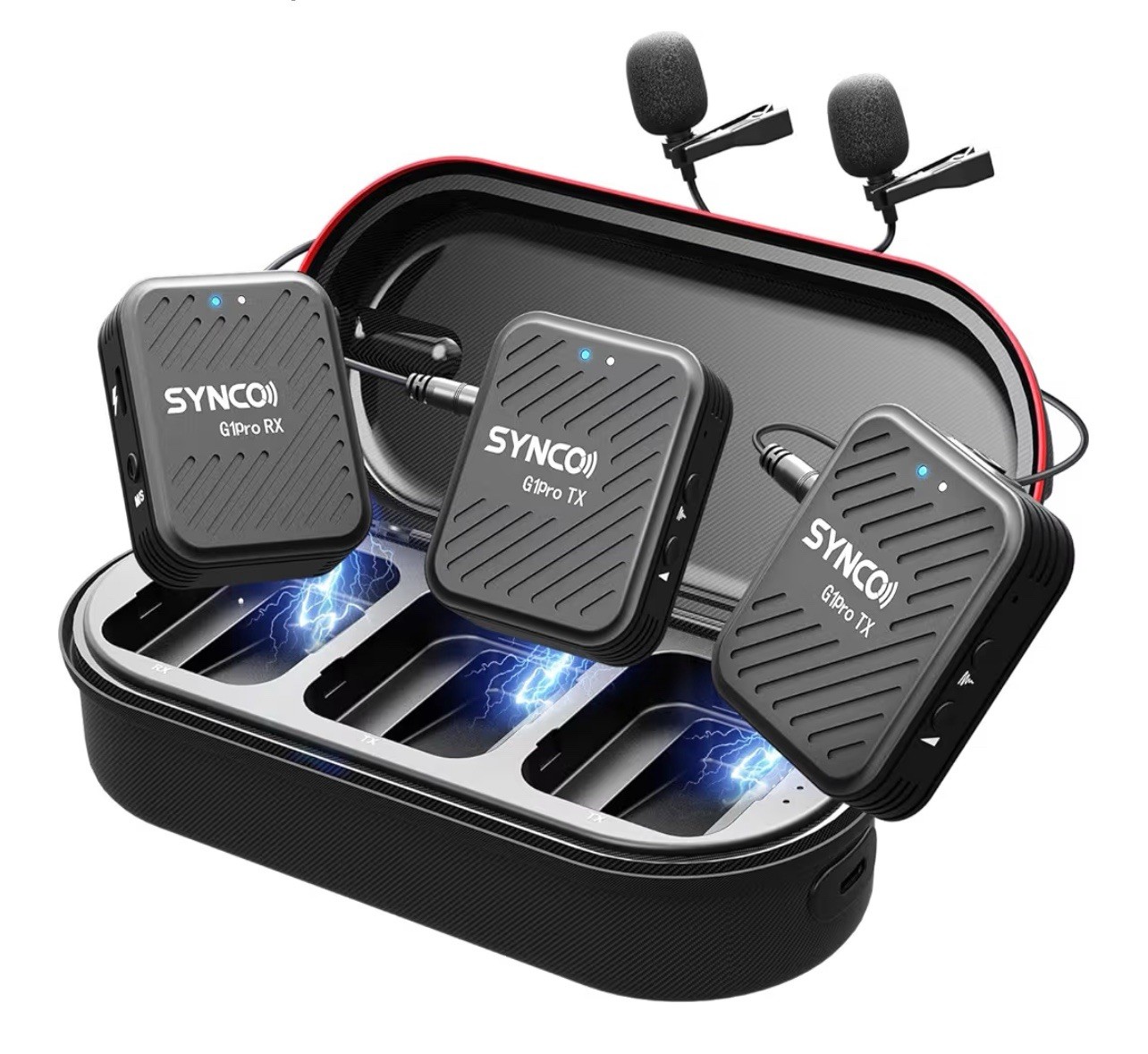 SYNCO G1 A2 2.4GHz Wireless Lavalier Microphone System 1 Receiver 2 Transmitter