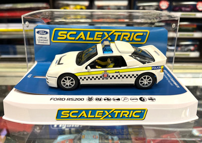 Scalextric C4341 Ford RS200 - Police Edition Blinkleuchten Neu OVP DPR