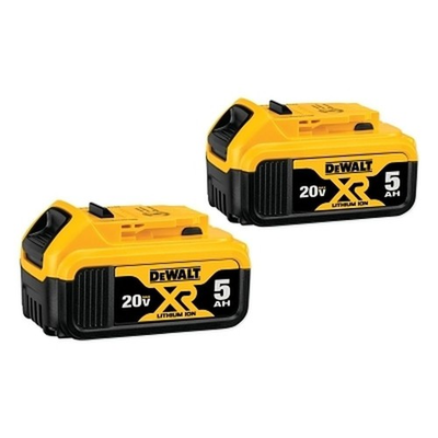 #ad NEW DCB205 2 DeWal 20V MAX 5.0Ah Lithium Ion Battery 2 Pack of DCB205 $80.00