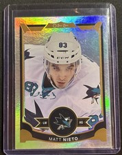 2015-16 O-Pee-Chee Hockey Matt Nieto Rainbow Foil #380 San Jose Sharks