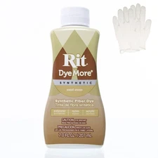 Rit DyeMore 7 oz. Synthetic Liquid Fiber Dye - Sandstone, Gloves Included