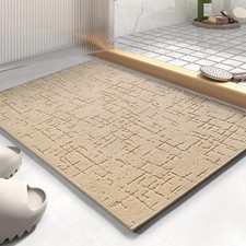 -Bath Mat-Absorbent Quick Dry Bathroom Floor Mats-Washable Rubber Backing