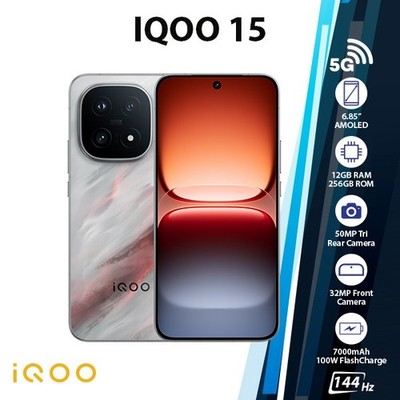 (Unlocked) iQOO 15 5G Android Cell Phone (12GB+256GB/ZEN/Dual SIM/Octa Core)
