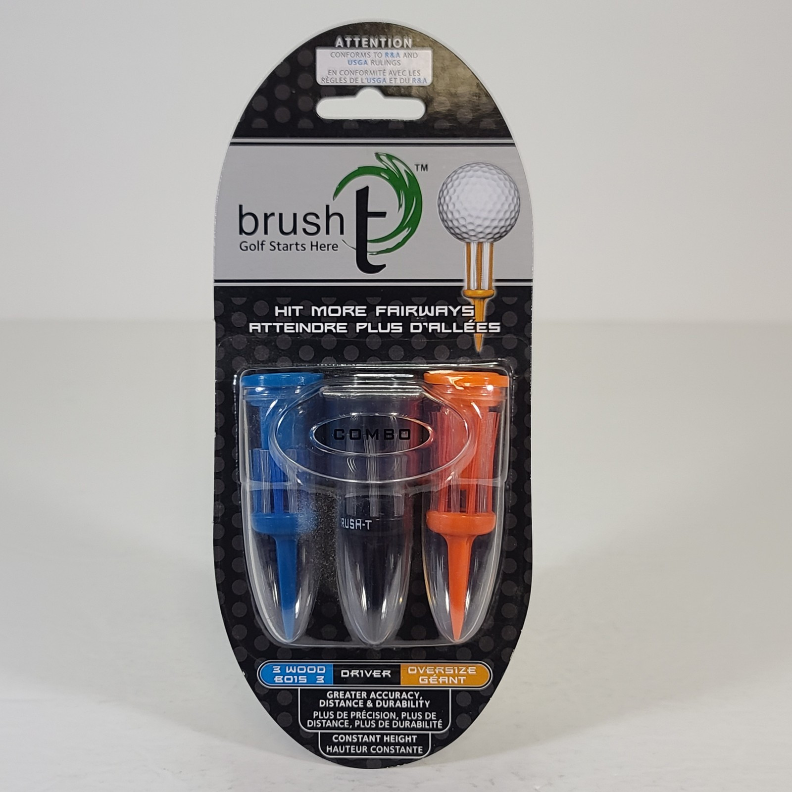 Tees Combo 3 Pack Greater Accuracy, Distance & Durability