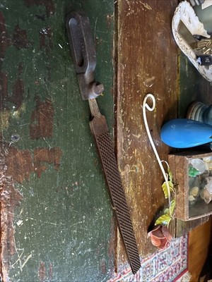 Vintage Gold Medal Rasp With Antique Cast Iron File Handle
