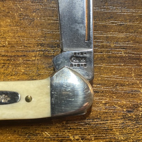 Case XX USA 2001 Natural Bone 62132 SS Baby Butterbean Mini Canoe Knife - Picture 2 of 14
