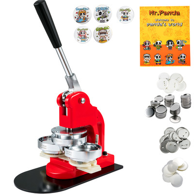 Button Maker Machine Badge Pin Machine 3'' 75MM 500 Free Parts Press Kit