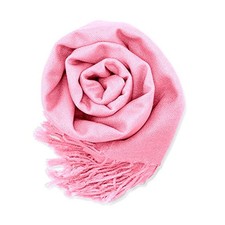 TM Women's Soft Pashmina Scarf Winter Shawl Wrap Scarves Lady Fashion in Pink