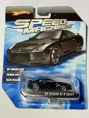 Hot Wheels Speed Machines '09 Nissan GT-R SpecV Black NEW