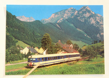 gr. AK ÖBB Elektro-Triebwagen 6030 u. 4030 Regionalzug Bahnhof Friedauwerk 1988