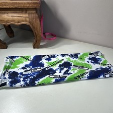 Seattle Seahawks NFL Tie Dye Print Fabric Multicolor 1 yd 35 in-pre-washed.