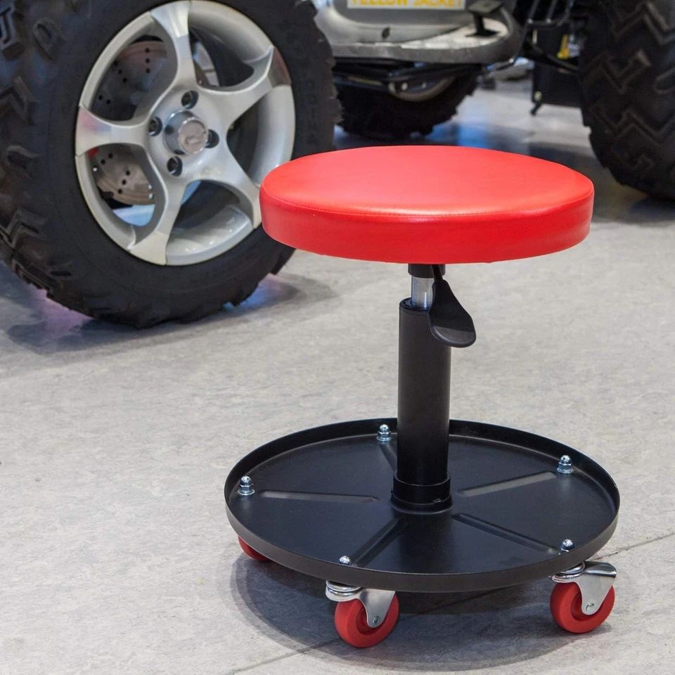 Torin Padded Mechanic Stool with Tool Tray - Image 4 of 4