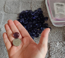 1LB Purple Flat Glass Marbles Vase Fillers Fish Tank Rocks DIY Crafts Decor, New
